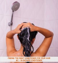 kobieta myjąca włosy pod prysznicem
